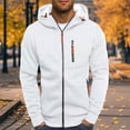 thumbnail image 4 of Lightweight Men's Fitness Hoodie Full Zip Adjustable Drawstring Hoods Sweatshirt Jackets For Training Hiking Daily Wear, 4 of 7