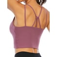 thumbnail image 4 of YouLoveIt Women Yoga Tops Yoga Vest Ring Sling Vest Active Wear Tops Vest Yoga Sleeveless Fitness Jogging Yoga Tank Top Women Padded Sports Bra, 4 of 7