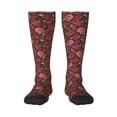 thumbnail image 2 of Picia Women Crew Soft Moisture-wicking Socks Rose Flowers Pattern Design Cotton Socks, One Size fit All, 2 of 9