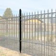 thumbnail image 2 of ALEKO Black Galvanized Steel Fence Post for DIY 5.5 X 5 feet Fence, 2 of 4