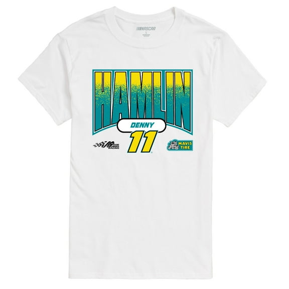 NASCAR - Denny Hamlin Arched Text - Men's Short Sleeve Graphic T-Shirt