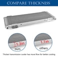 thumbnail image 4 of EYSENC Transmission Cooler 40,000 GVW Trans Cooler Low Pressure Drop LPD47391 with Mounting Hardware 47391 Silver, 4 of 7