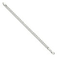 thumbnail image 2 of Sterling Silver Bracelet Chain Styles Curb 7 mm 8 in, 2 of 2