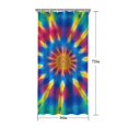 thumbnail image 5 of Rainbow Tie Dye Mandala Pattern Shower Curtain 36"x72" ,Bathroom Decorative Shower Curtains Set with 12 Hooks,Modern Waterproof Washable Shower Curtain, 5 of 6