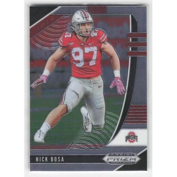 2020 Panini Prizm Draft Picks Nick Bosa #77 Ohio State Buckeyes Football Card Ohio State Buckeyes NFL FOOTBALL Trading Card