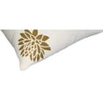 thumbnail image 4 of 18x18 Square Accent Pillows-Soft Cotton Cover-Set of 2-Gold-White, 4 of 5