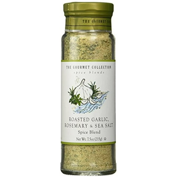 The Gourmet Collection Spice Blends Roasted Garlic Rosemary Sea Salt Blend Rosemary Seasoning Salt for Cooking Meat Fish Vegetable Seasoning