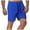Blue, variant on Men's Athletic Shorts, Sports Gym Running Short Pants, Fashion Man Solid Elastic Waist Mid Waist Loose Pockets Bandage Shorts, Cargo Casual Hiking Shorts Orange XXL