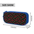 thumbnail image 4 of Vsdgher Cherry Print Large Capacity Pencil Case Pouch with Zipper, Portable Aesthetic Big Capacity Pencil Cases Pen Office Travel Stationery Bag, 4 of 8
