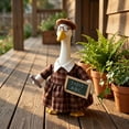 thumbnail image 2 of Teacher Goose Outfit for 23 Inch Porch Goose,Plaid Skirt School Costume Set for White Goose Statue,Classroom Garden Yard Porch Seasonal Decorative Clothes, 2 of 7