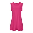 thumbnail image 4 of GEWSEY Womens Pleated Front Tank Dresses Fashion Spring Sleeveless Pockets Sundress Casual Summer (Hot Pink, 3XL), 4 of 6