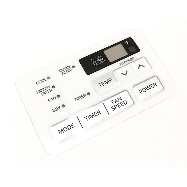OEM LG Air Conditioner AC Control Panel Overlay Originally Shipped With