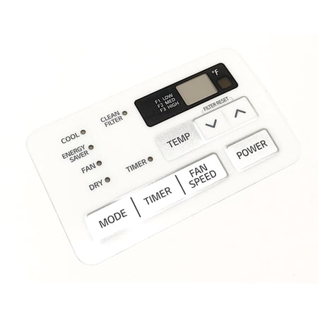 OEM LG Air Conditioner AC Control Panel Overlay Originally Shipped With LW2516ER, LW1516ER, LW1816ER