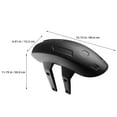 thumbnail image 2 of SKISUNO Universal Fit Motorcycle Rear Mudguard Splash Guard in Black for Effective Mud and Sand Defense, 2 of 8