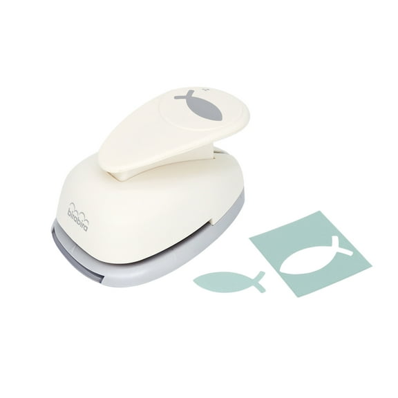 Bira Craft 2 inch Fish Symbol Shape Lever Action Craft Punch for Paper Crafting Scrapbooking