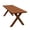Cedar Stain, variant on Keystone Amish Co. Spruce Crossleg Outdoor Dining Table, 4-Foot, Redwood Stain