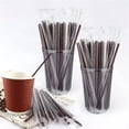 thumbnail image 1 of 100 Individually Packaged Single Film Wrapped CoffeeStraws 18cm Coffee StirringStraws, 1 of 8