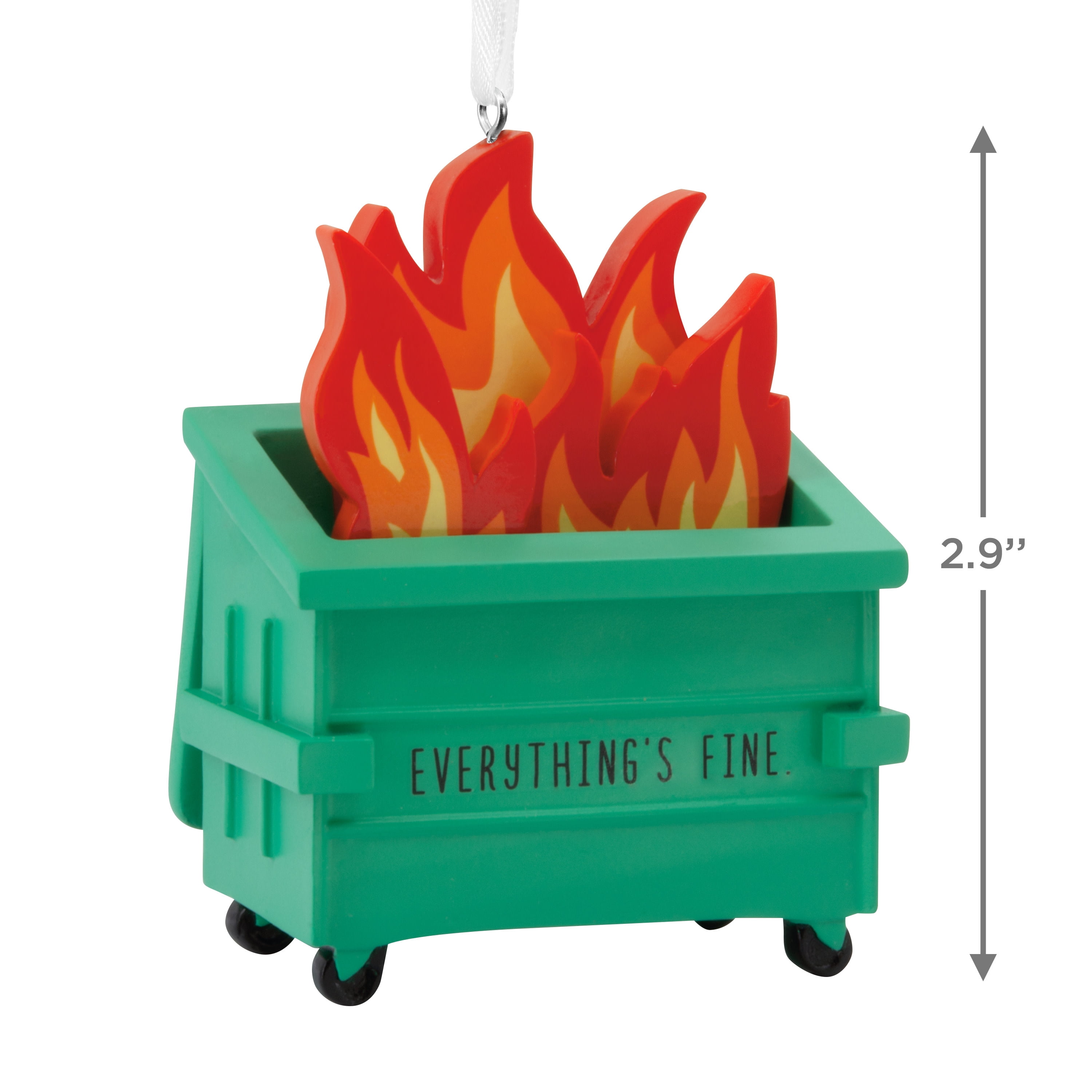 Hallmark Dumpster Fire Christmas Ornament, 1 Count, 1 Count
