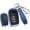 A Keychain Silver Blue, variant on Key Fob Cover Compatible with Toyota Camry Corolla Cross Tundra Highlander Land Cruiser Grand Highlander Prius 2019-2026 4 Button Keychain Case Holder Protector,A Keychain Silver Black