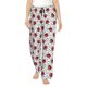thumbnail image 1 of Fotbe Red Ladybugs On Black Dotted Pantalones de Pijama para Mujer, Pantalones de Dormir, Pantalones Pj con Cordón y Bolsillos-Large, 1 of 6