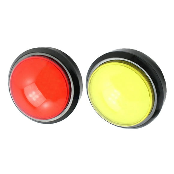 WHAMVOX 2Pack Buzz Buttons Game Answer Buzzer for Dancing Machine Use Fun Answering Button Toy with Abs Material