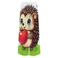 thumbnail image 6 of Cute Hedgehog with Apple Women's Casual Wide Leg Pants Comfort Pockets Elastic Waist Loose Fit Pants, 6 of 7