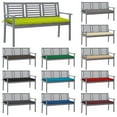 thumbnail image 3 of vidaXL Patio Furniture 3 Seater Outdoor Bench with Cushion Eucalyptus Wood, 3 of 80