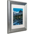 thumbnail image 2 of Trademark Fine Art 'O'Hara Lake Twilight' Canvas Art by Pierre Leclerc, White Matte, Silver Frame, 2 of 4