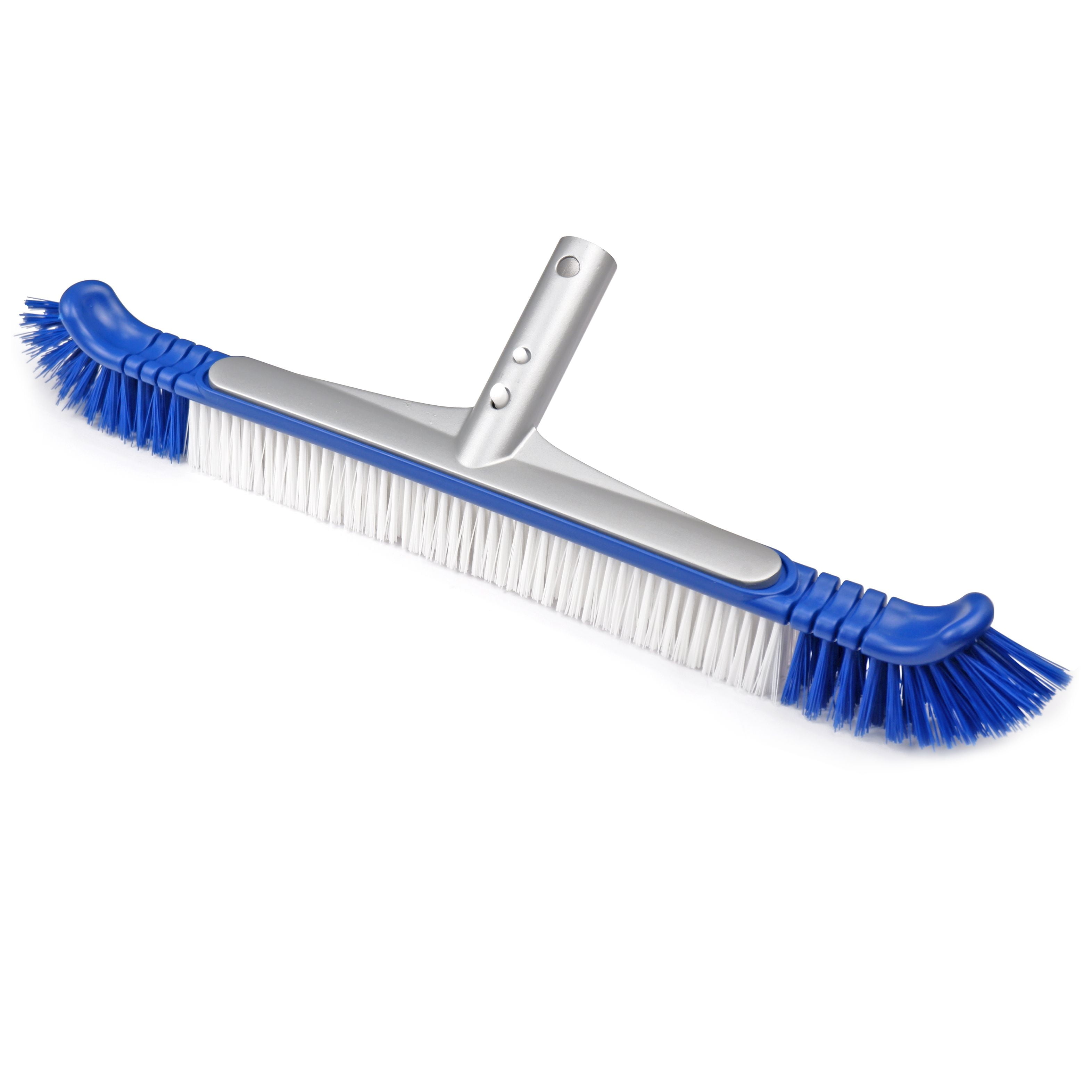18'' Wall Floor Brush With Aluminum Handle For Efficient Swimming Pool Cleaning 
