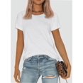 thumbnail image 6 of Womens Loose Fit Tshirts Short Sleeve Summer Tops Casual Workout Yoga Tunic T Shirts Tops, 6 of 6