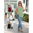 thumbnail image 5 of Gleelist Plus Size Tank Tops for Women Bow Detail V Neck Loose Sleeveless Swing Tank Summer Womens Tops Plus Size XL-5XL, 5 of 9