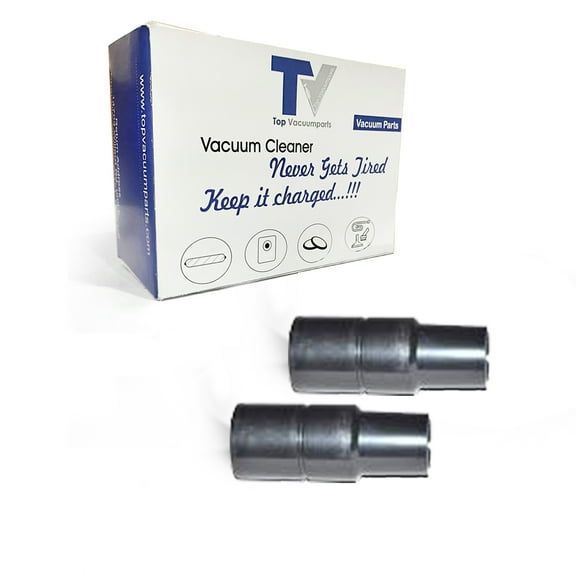 Replacement Part For Hoover 1 1/2" to 1 1/4" Black Adapter Reducer Central Vac Tool Attachment 2 Pk