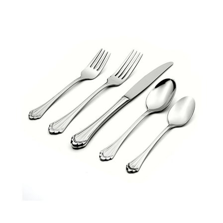 Oneida Marquette 5-Piece Mirror 18/8 Stainless Steel Flatware Set