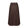 thumbnail image 5 of Rciityk Women's Elegant Tulle Maxi Skirt Elastic High Waist Solid Pleated Long Skirt Summer Spring Flowy A-Line Ankle-Length Beach Vacation Skirt, 5 of 6