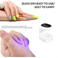 thumbnail image 5 of Mini lámpara UV para uñas (negra), secador de uñas UV para esmalte de gel, portátil, para un solo dedo, para uso doméstico y salón de uñas., 5 of 5