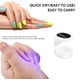 thumbnail image 5 of Mini lámpara UV para uñas (negra), secador de uñas UV para esmalte de gel, portátil, para un solo dedo, para uso doméstico y salón de uñas., 5 of 5