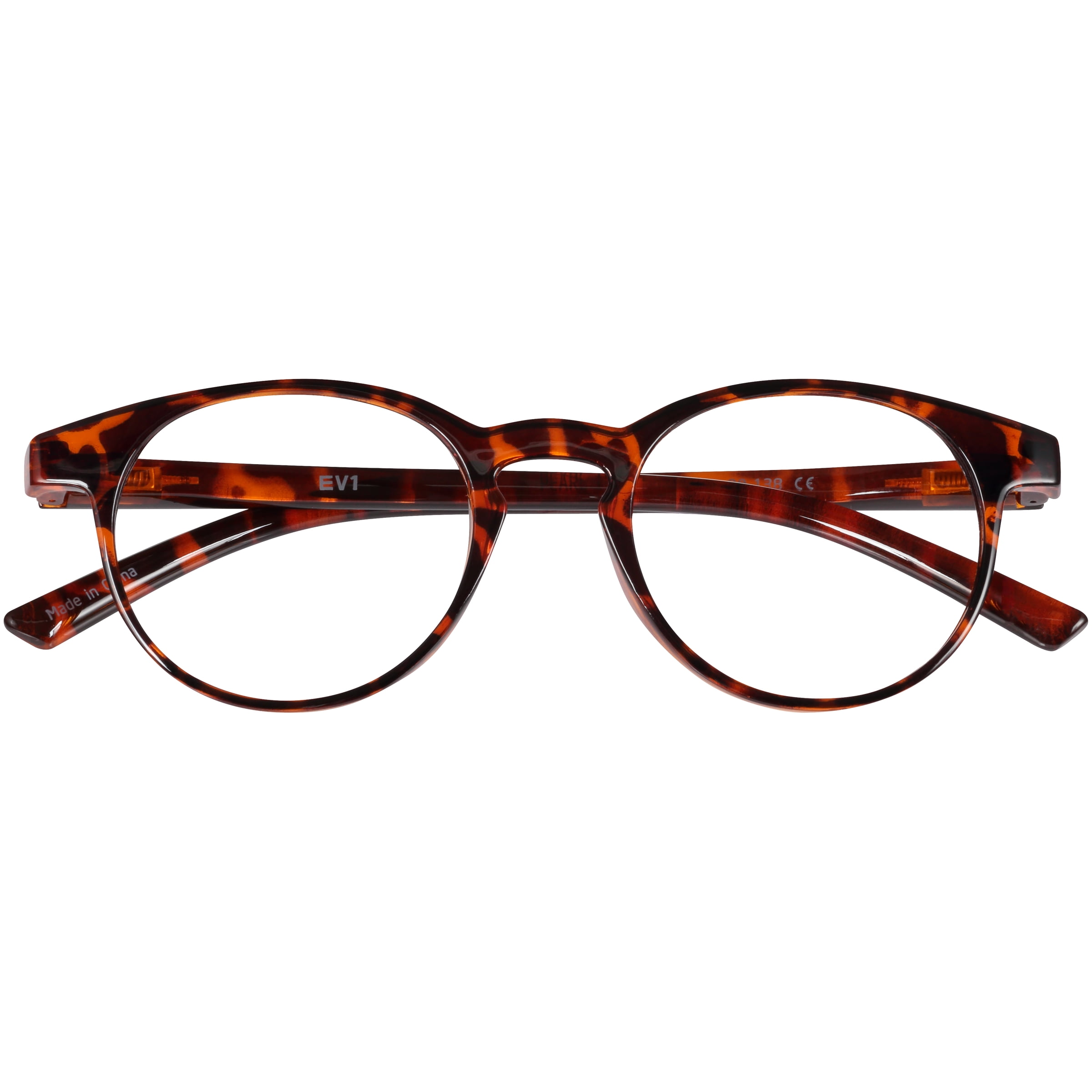 (2 pack) EV1 Pearl Tortoise +2.00 Reading Glasses with Case