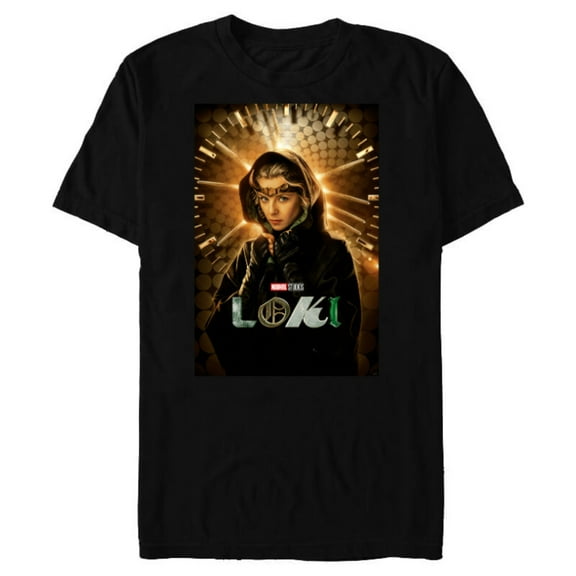 Marvel Loki Sylvie Disney Character Poster - Short Sleeve Blended T-Shirt for Adults - Customized-Black