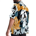 thumbnail image 3 of Spotted Dog Men's Hawaiian Button Down Printed Short Sleeve Summer Beach Shirts, 3 of 6