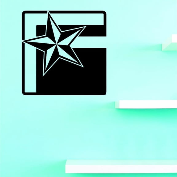 Custom Decals Star Wall Art Size: 20 X 20 Inches Color: Multi