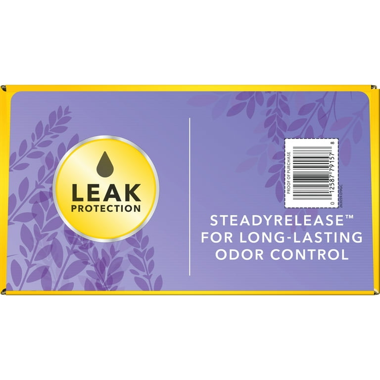 Glad ForceFlex Tall Kitchen Drawstring Trash Bags - Mediterranean Lavender  with Febreze Freshness - 13 gal Capacity - 23.75 Width x 25.38 Length -  0.72 mil (18 Micron) Thickness - Drawstring Closure