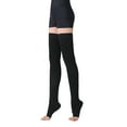 thumbnail image 4 of AMZAM Thigh High Compression Stockings for Unisex, Open Toe, 20-30mmhg, Black S, 4 of 7