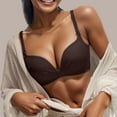 thumbnail image 2 of Bras for Women,Supportive Push Up Wireless Bra Comfortable Everyday Bralette for All Day Wear,Sports Bras for Women,Coffee,32, 2 of 4