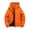 Orange, variant on Men's Puffer Jacket Hooded Down Jacket Water-Resistant Windproof Full Zip Up Cotton Winter Warm Coat with Hood S-4XL