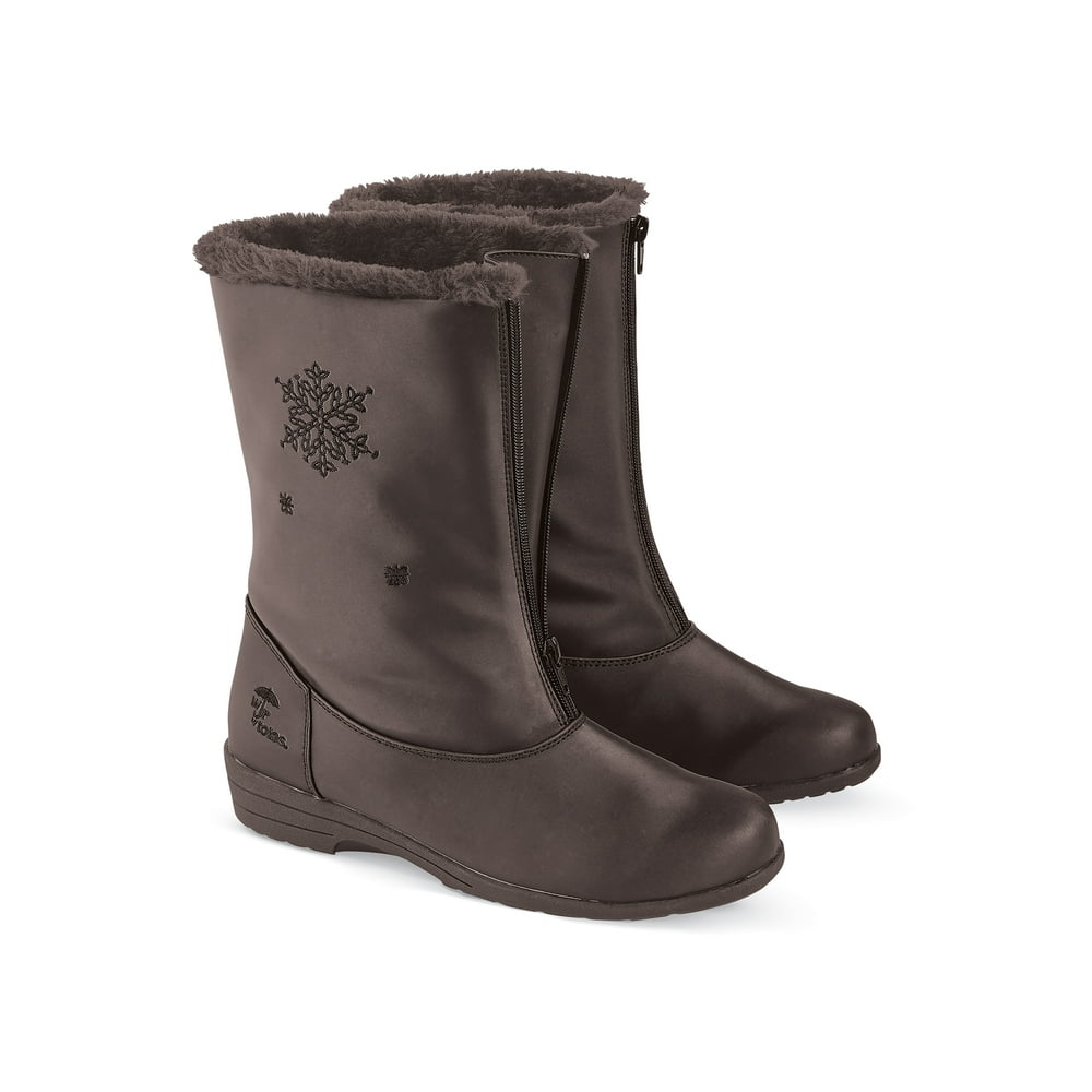 Collections Etc. Totes Snowflake Waterproof Boots