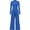 Blue, variant on Womens Jumpsuit Dressy Casual Spring Fall Fashion One Piece Outfits Long Sleeve Mock Neck Wide Leg Pants Rompers