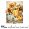 thumbnail image 4 of Chilfamy Pumpkin Sunflowers Table Cloth Throw Blanket for Couch Sofa Bed Office all Seasons - 100% Anti-Pilling Flannel Blanket 60x80in, 4 of 6
