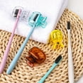 thumbnail image 3 of 4 Pack Travel Toothbrush Head Covers Toothbrush Protector Cap Brush Pod Case Protective Portable Plastic Clip for Household Travel, School, Bathroom, Camping, Business, 3 of 4