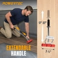 thumbnail image 2 of POWERTEC Extendable Floor and Wall Roller for Vinyl Flooring, Tile & Linoleum Roller with Extendable 17" to 27" Handle, 7.5" Wide for LVP, Veneer, Carpet, Wall Coverings, 71033, 2 of 8