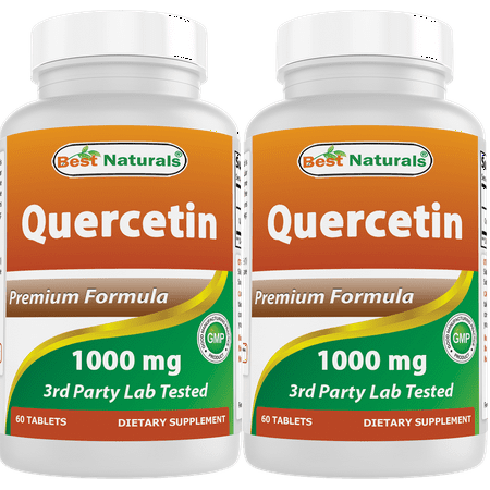 2 Pack Best Naturals Quercetin 1000 mg 60 Tablets | Immune Health